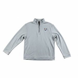 Ahead USA Ryder Cup 2023 Rome Italy Gray Quarter Zip Pullover Mens Medium